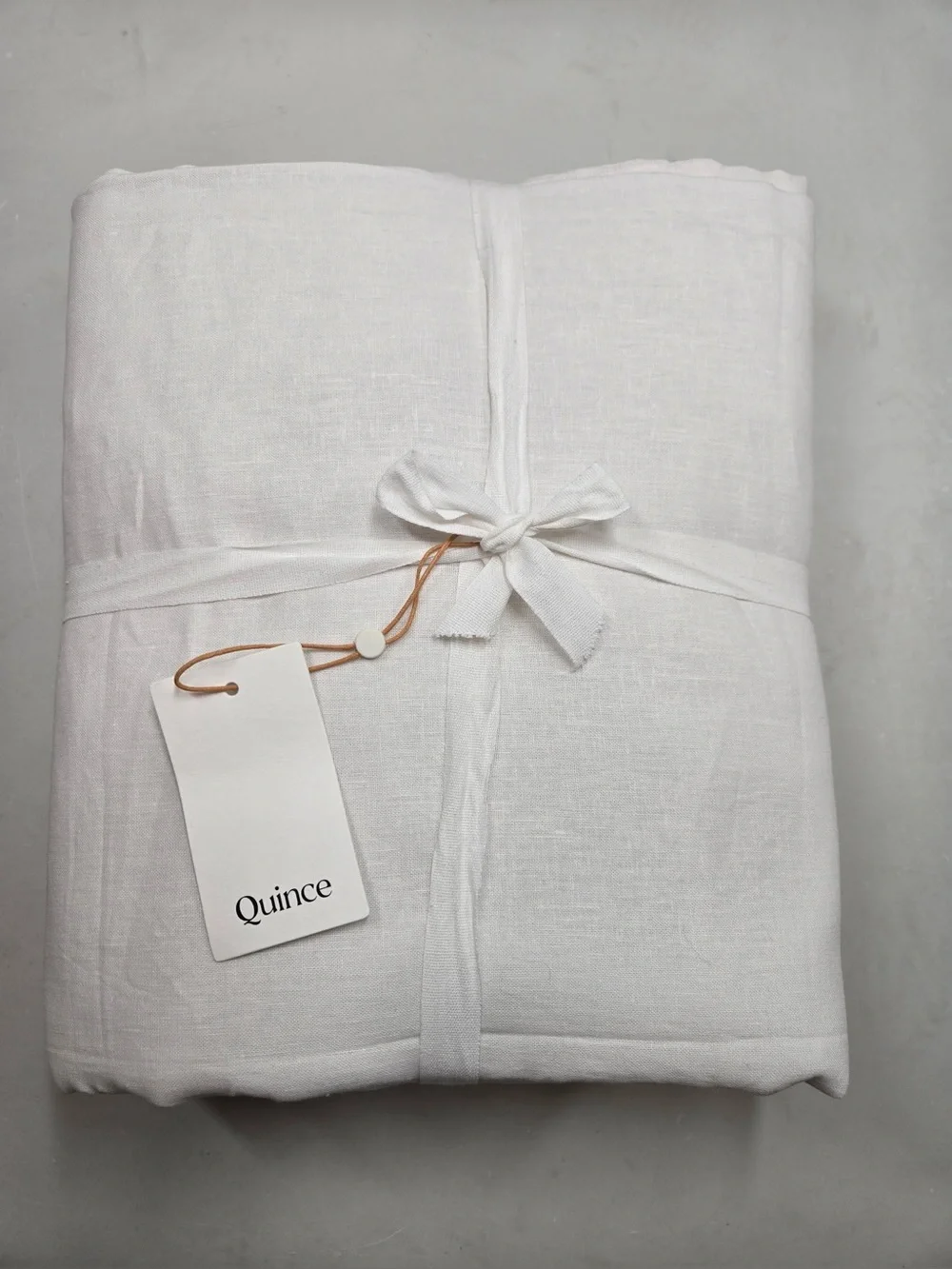 NWT QUINCE Set Of 2 48x84 European Linen True Blackout Curtains Cream 0621